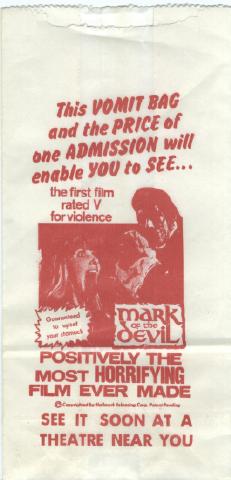 [Mark of The Devil: US vomit bag]