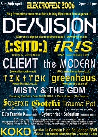 [Elektrofest 2006 flyer]