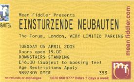 [Einst&uuml;rzende Neubauten ticket]