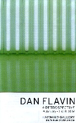 [Flavin Exhibition flyer]