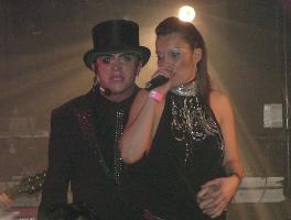 [Steve Strange and Sandrine]